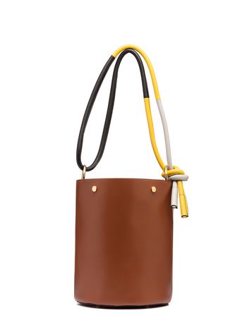 Women S Bags Marni Online Bucket Bag In Brown Calfskin