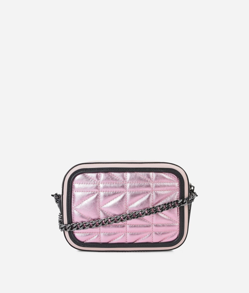 karl lagerfeld luggage pink