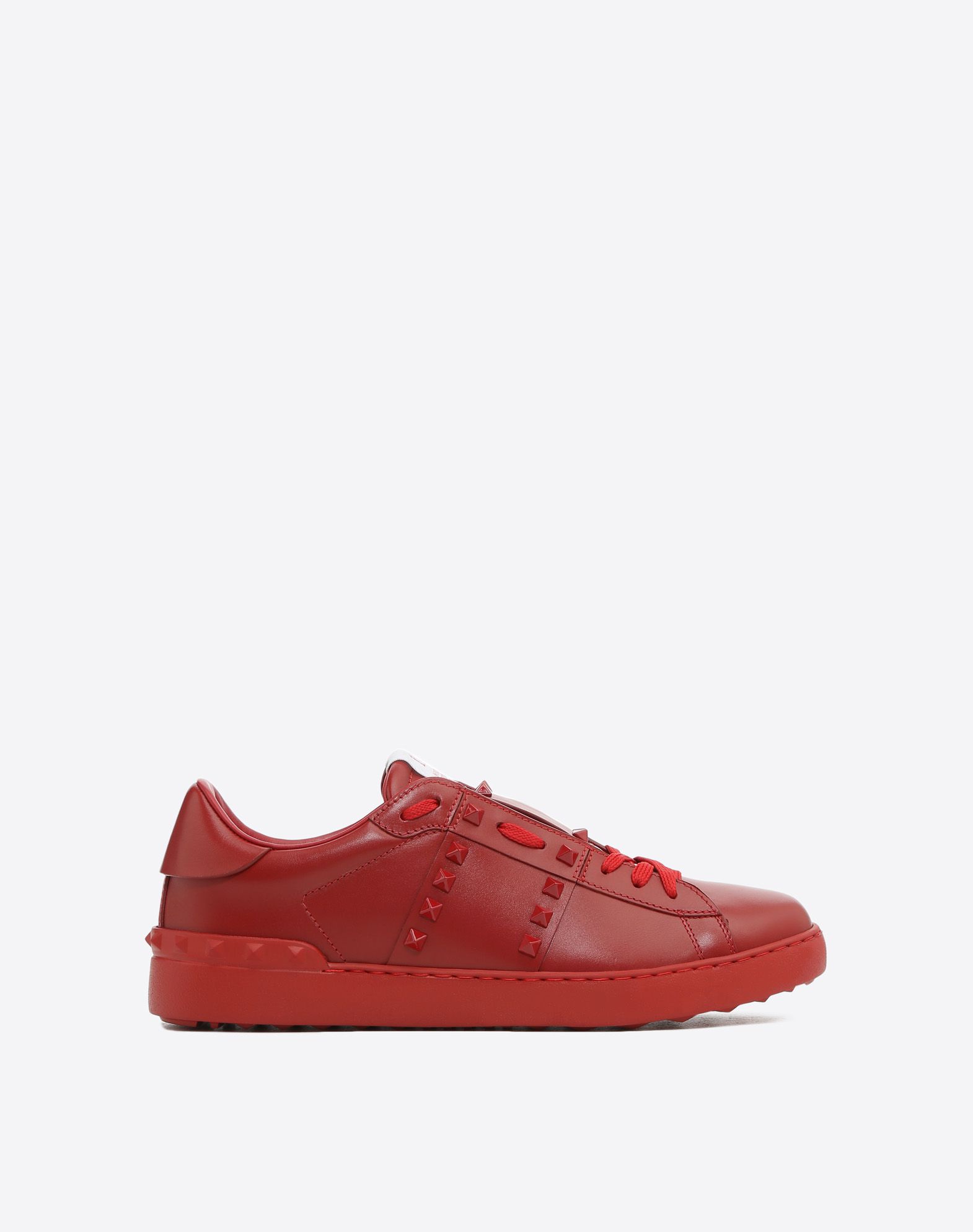 Men\u0027s Rockstud Untitled Rosso Sneaker Valentino Garavani