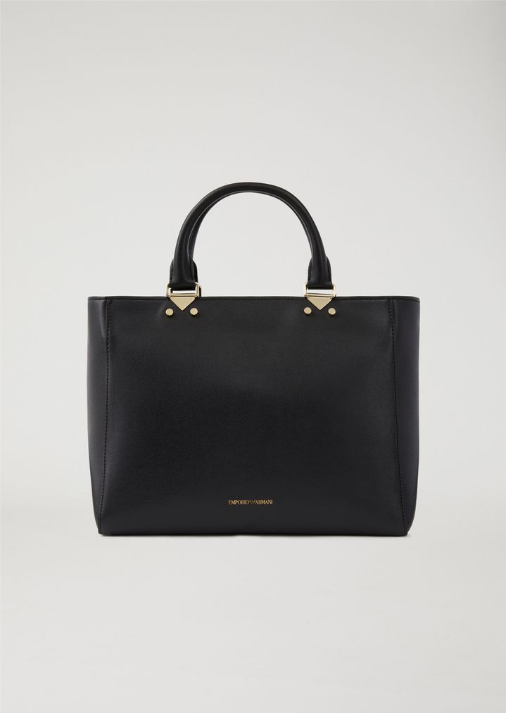 Faux Leather Handbag Woman Emporio Armani
