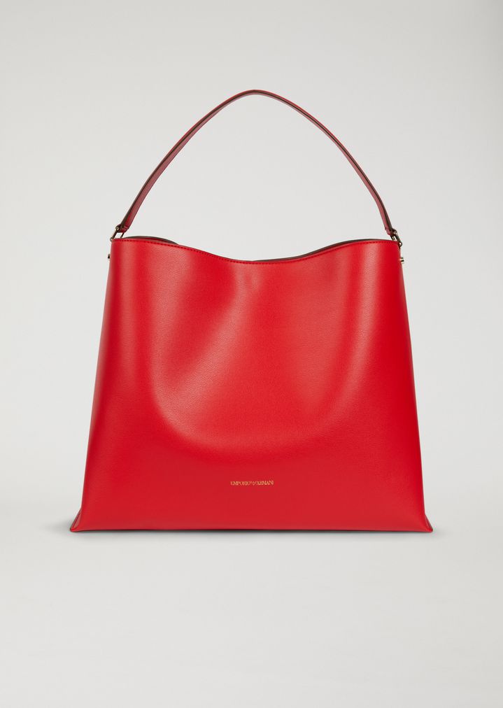 Shoulder Bag In Faux Leather Woman Emporio Armani