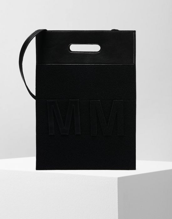 Maison Margiela Mm6 Logo Shoulder Bag Women Mm6 Maison Margiela Logo Shoulder Bag Woman F