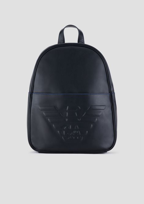 Men S All Bags Emporio Armani Backpack With Maxi Logo