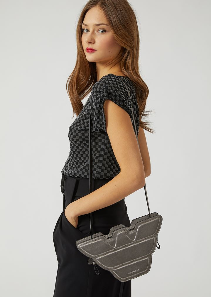 Bolso bandolera de piel con forma de águila Bolso bandolera de piel con forma de águila