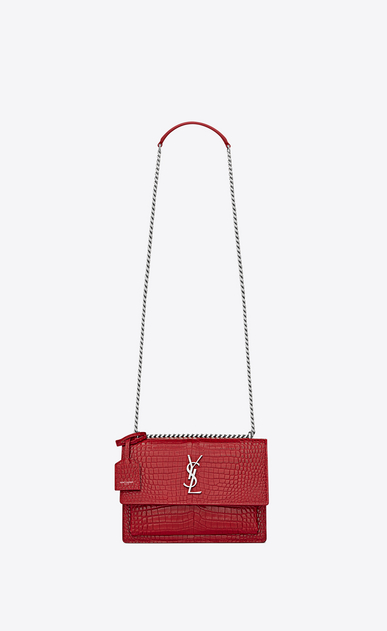 ysl red shoulder bag