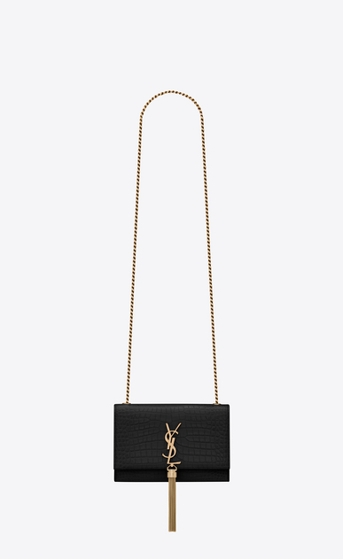 saint laurent small kate monogram leather chain shoulder bag