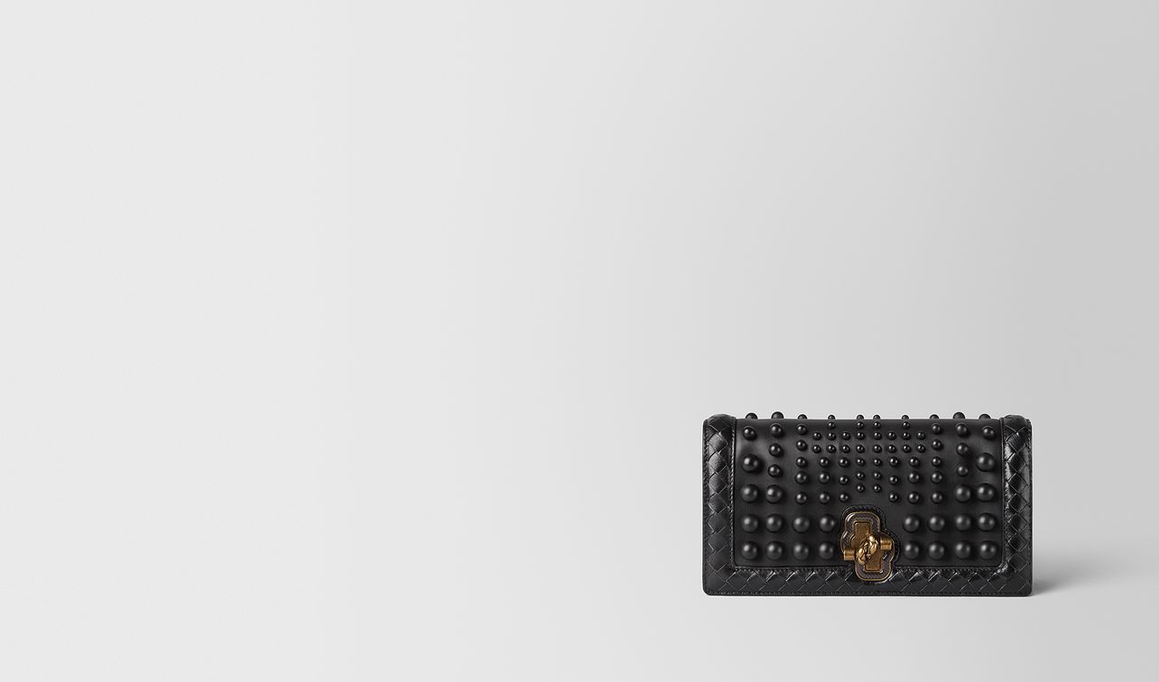 nero nappa spheres knot clutch landing