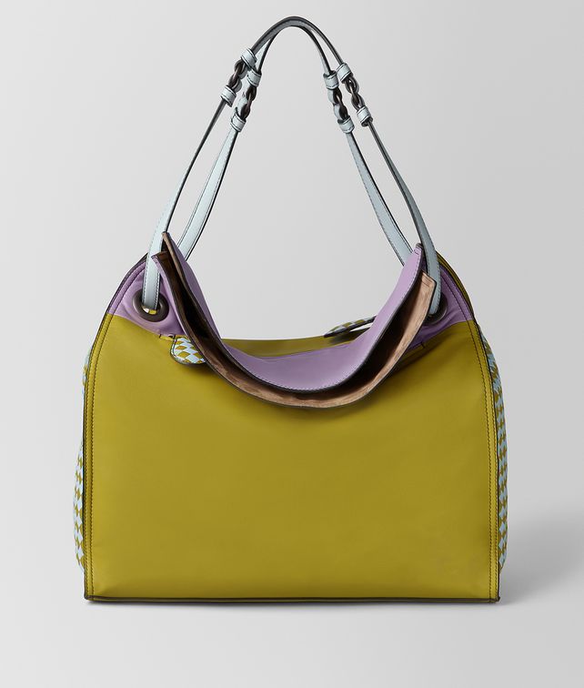 BOTTEGA VENETA CHAMOMILE LILAC INTRECCIATO PALIO TOTE Tote Bag Woman fp