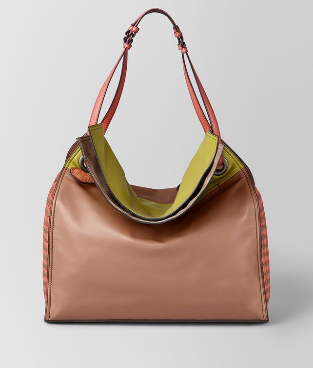 BOTTEGA VENETA DAHLIA CHAMOMILE INTRECCIATO PALIO TOTE Tote Bag Woman fp