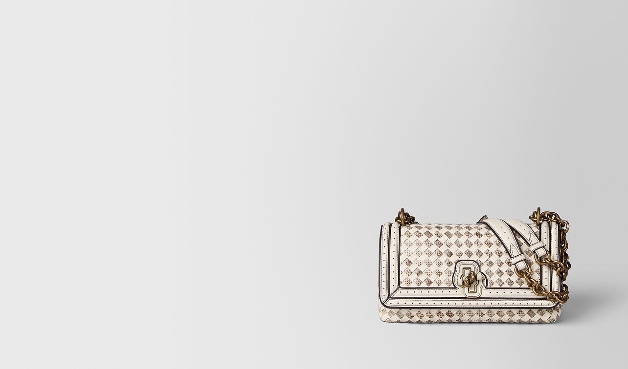 mist intrecciato checker olimpia knot bag landing
