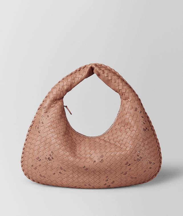 BOTTEGA VENETA ダリア イントレチャート ナッパ アイヤーズ マイクロバタフライ ミディアム ヴェネタバッグ ホーボーバッグ レディース fp