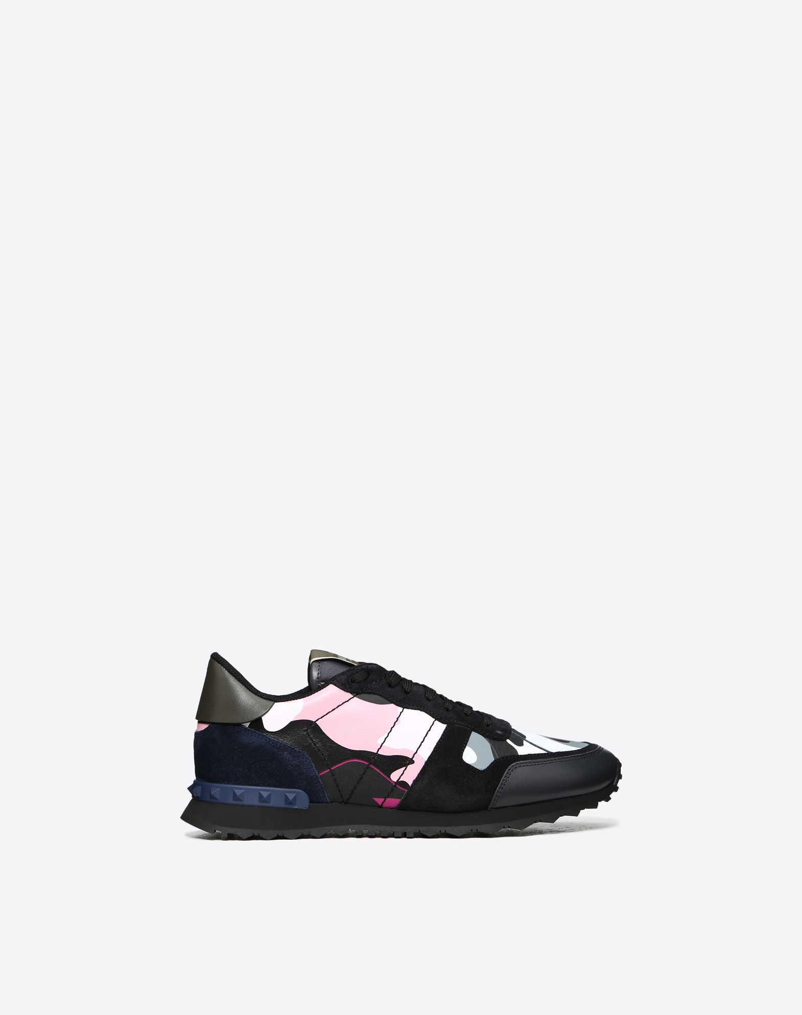 pink and black valentino trainers