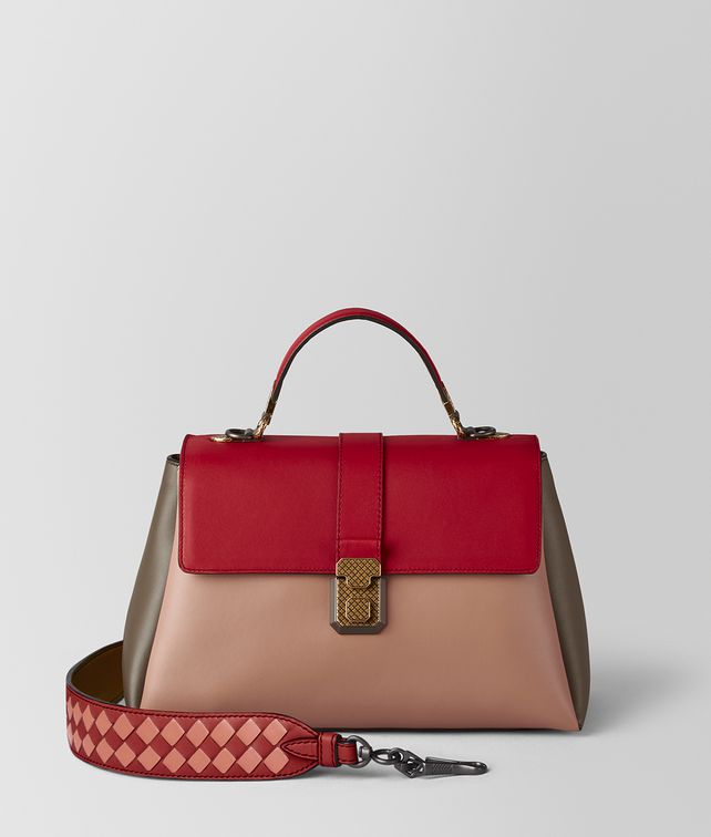 BOTTEGA VENETA DAHLIA MULTICOLOR NAPPA PIAZZA BAG Top Handle Bag Woman fp