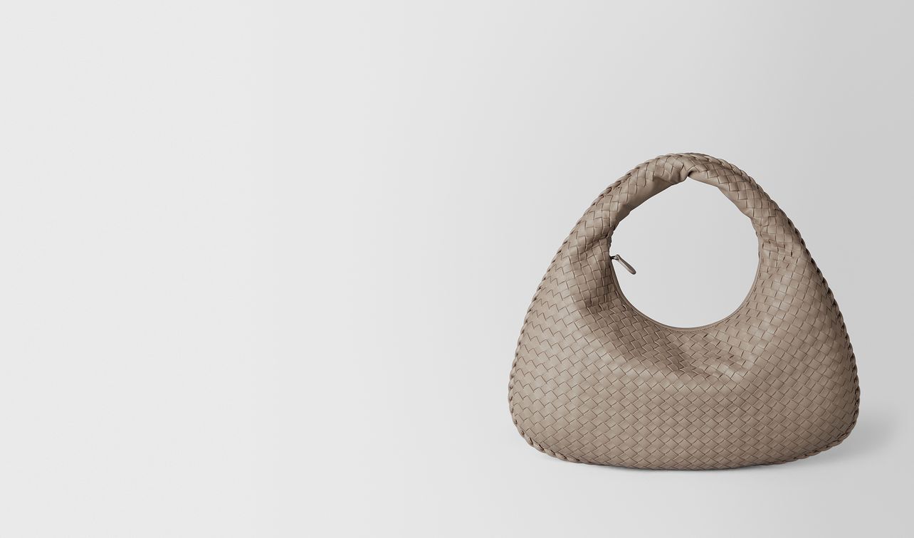 borsa veneta in intrecciato nappa limestone landing