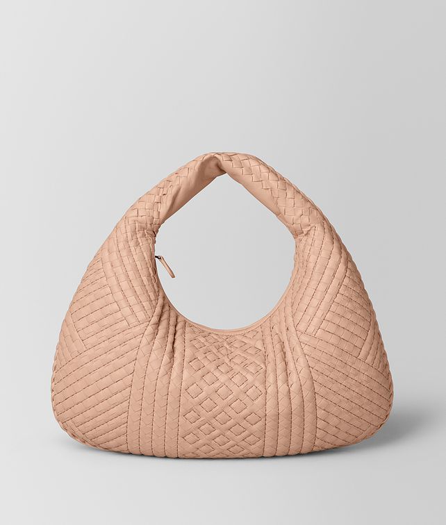 BOTTEGA VENETA PEACH ROSE INTRECCIATO CALF VENETA BAG Hobo Bag Woman fp