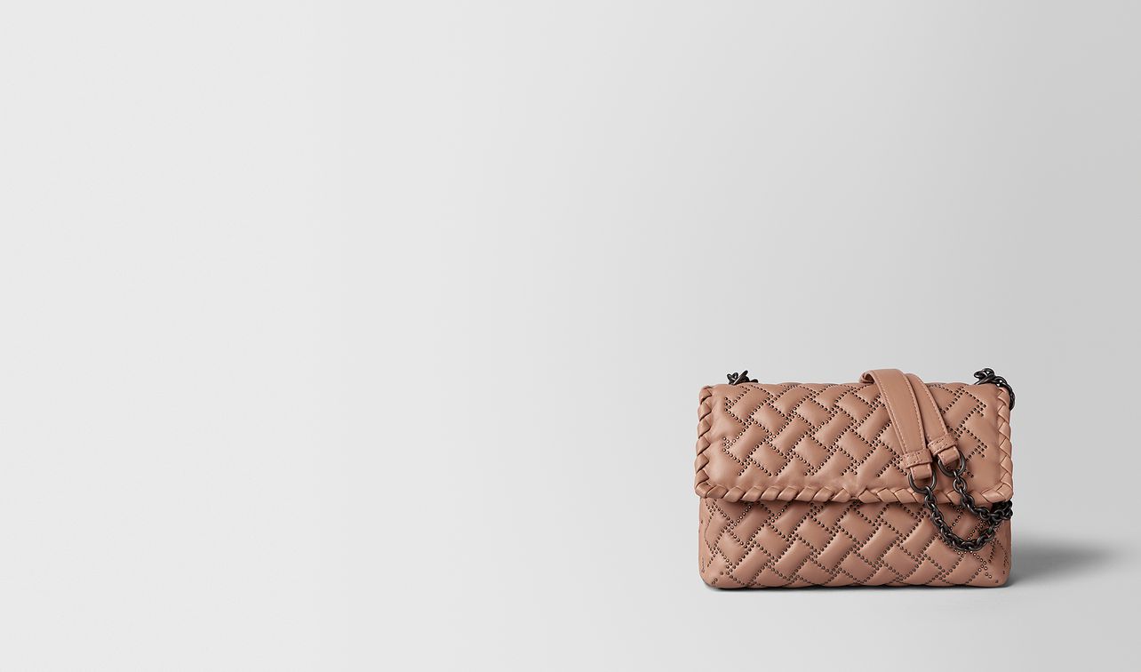 borsa olimpia micro borchie in nappa dahlia landing
