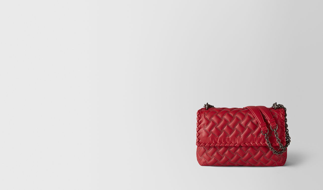china red nappa microstuds olimpia bag landing