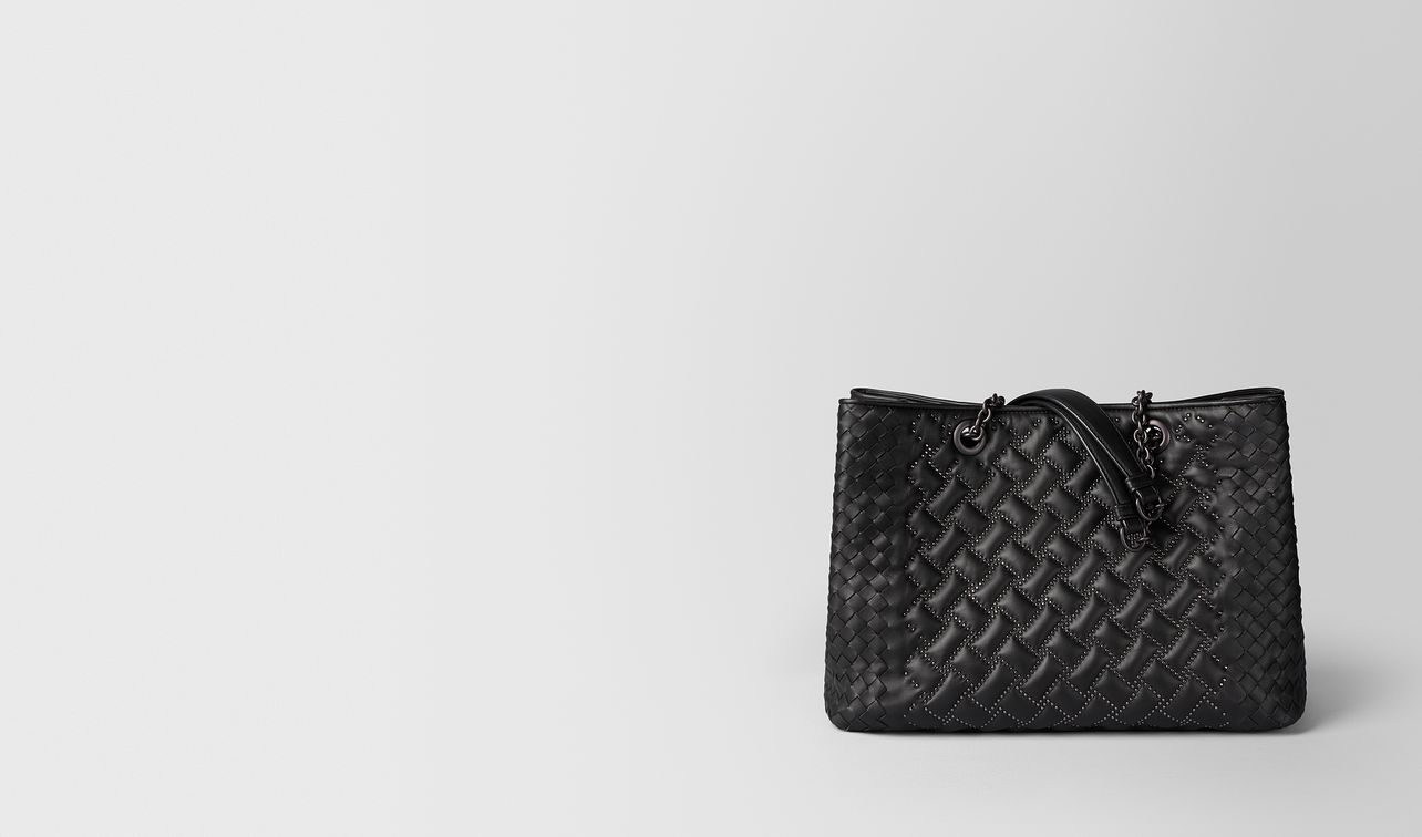 nero nappa microstuds tote landing