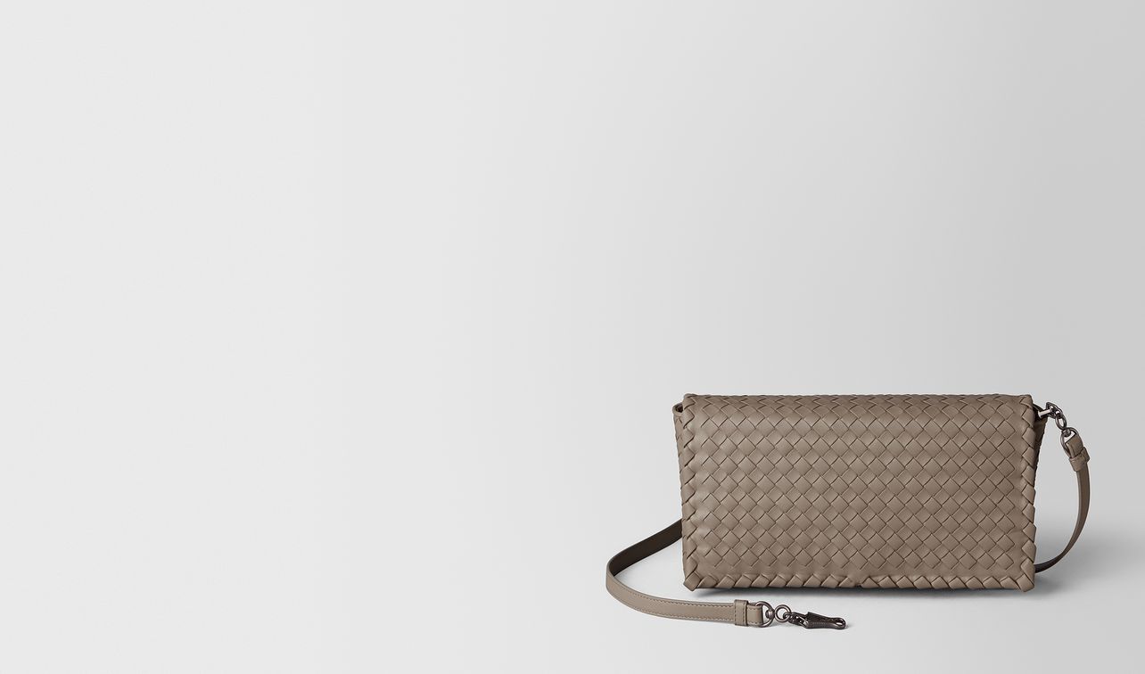 limestone intrecciato nappa clutch landing