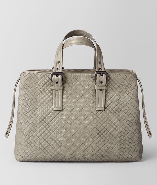 BOTTEGA VENETA DARK CEMENT INTRECCIATO AURELIO CALF TOTE Tote Bag Man fp