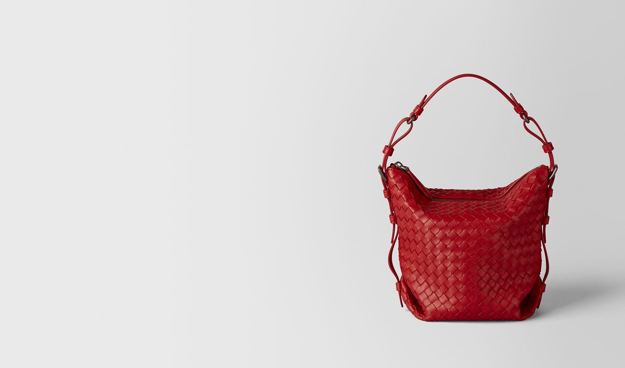 borsa osaka in intrecciato nappa china red landing