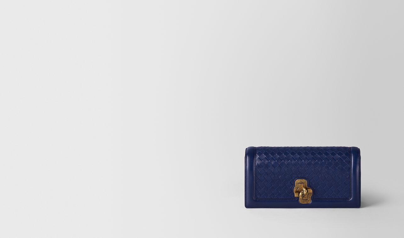atlantic intrecciato nappa knot clutch landing