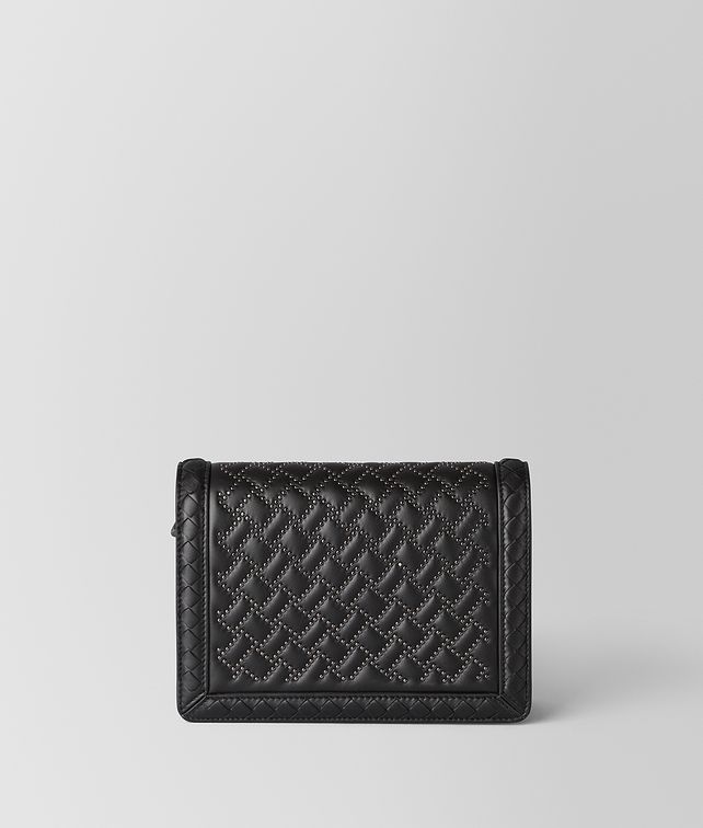 BOTTEGA VENETA NERO NAPPA MICROSTUDS MINI MONTEBELLO BAG Clutch Woman fp
