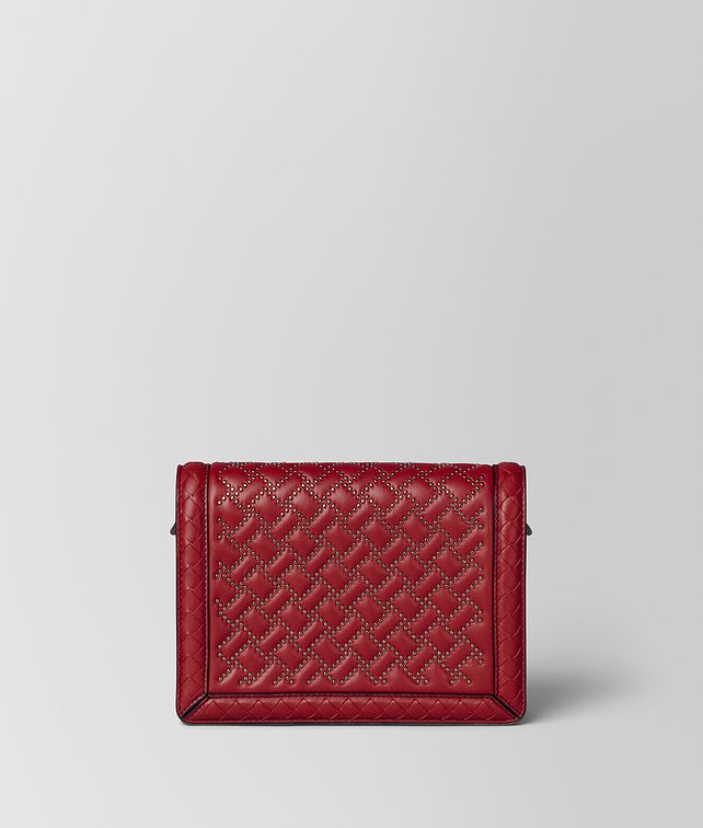 BOTTEGA VENETA CHINA RED NAPPA MICROSTUDS MINI MONTEBELLO BAG Clutch Woman fp
