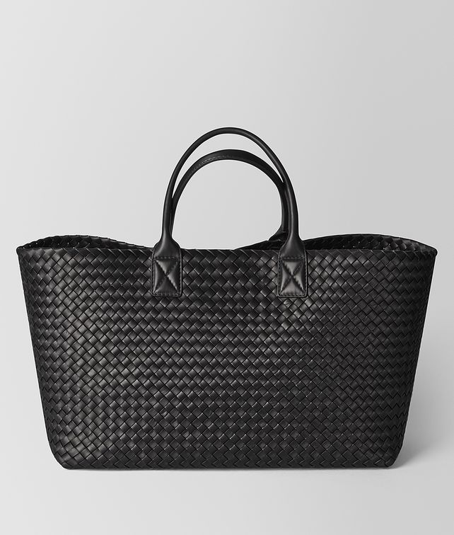 BOTTEGA VENETA NERO INTRECCIATO NAPPA CABAT Tote Bag Woman fp
