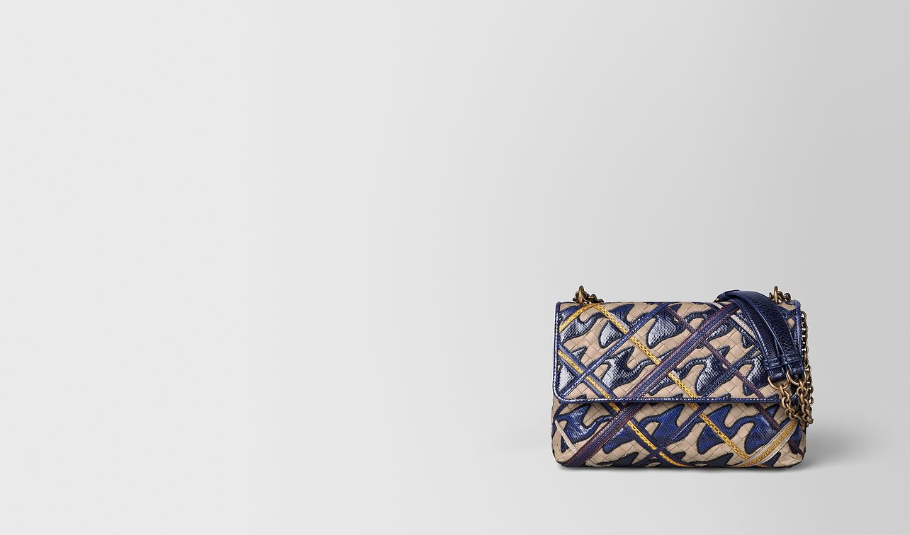 borsa olimpia in intrecciato pied-de-poule atlantic landing