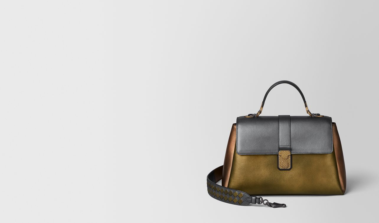 sac piazza en cuir nappa dark gold landing