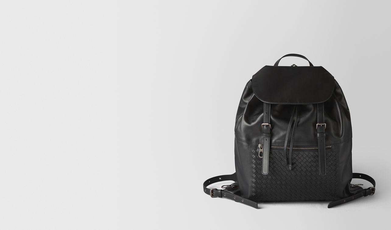 nero intrecciato calf backpack landing