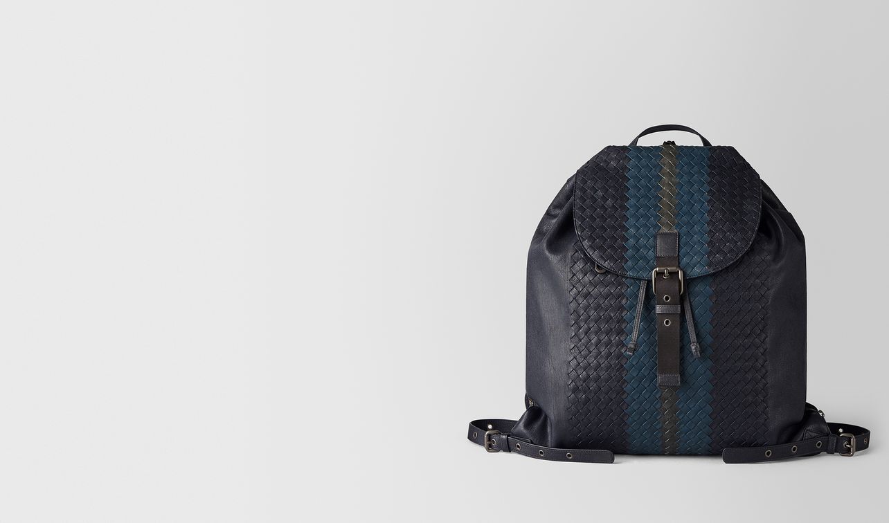 multicolor intrecciato club lamb backpack landing