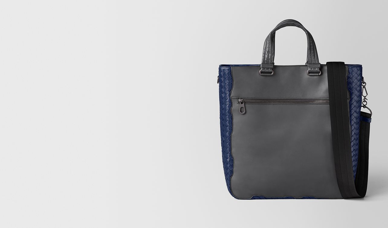 ardoise calf/atlantic intrecciato nappa tote landing