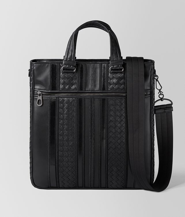 BOTTEGA VENETA NERO NAPPA TECH STRIPE TOTE Tote Bag Man fp