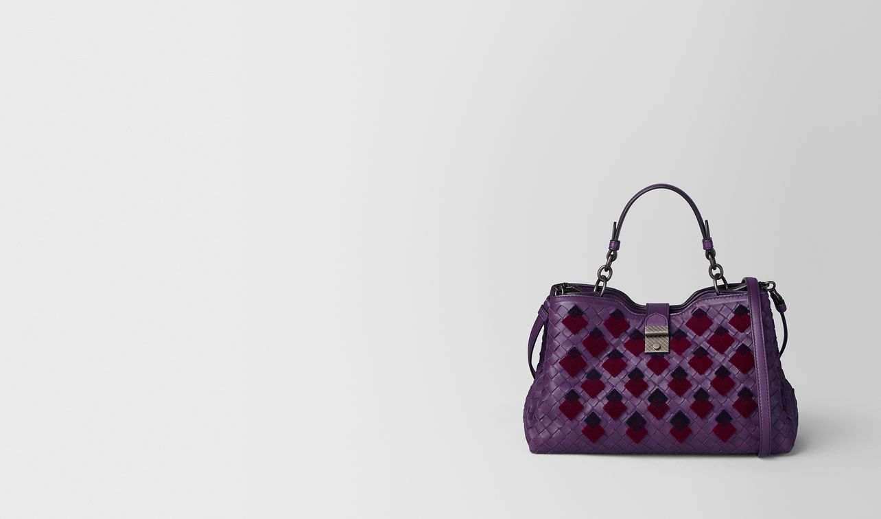 monalisa intrecciato velvet napoli bag landing