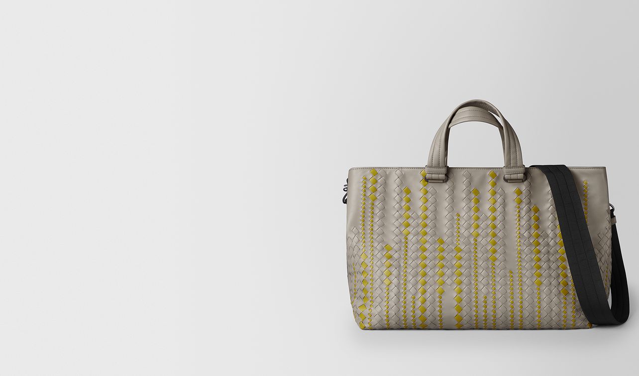 dark cement/chamomile calf bv tote landing