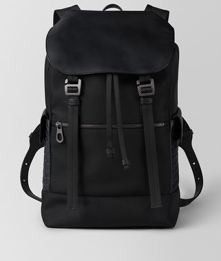 NERO HI-TECH CANVAS SASSOLUNGO BACKPACK