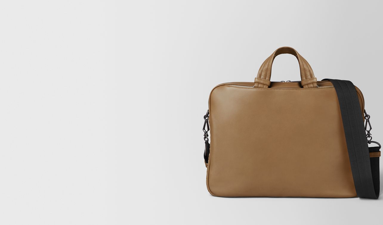 camel butter calf small soft briefcase landing