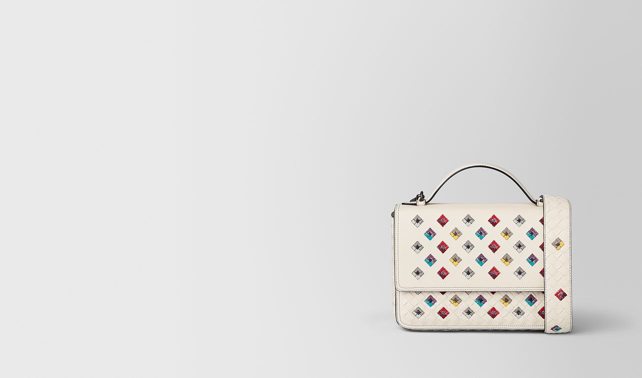 alumna tasche aus intrecciato squadrato in mist landing