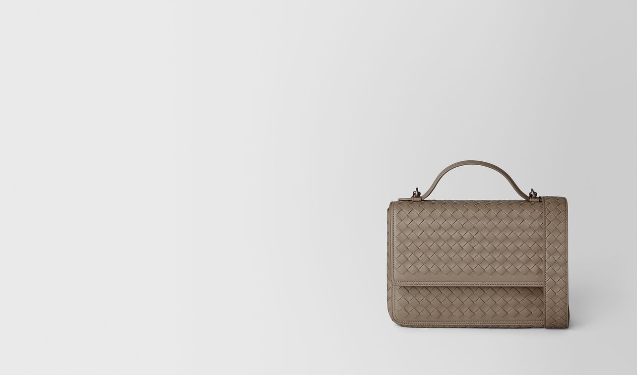 limestone intrecciato nappa alumna bag landing
