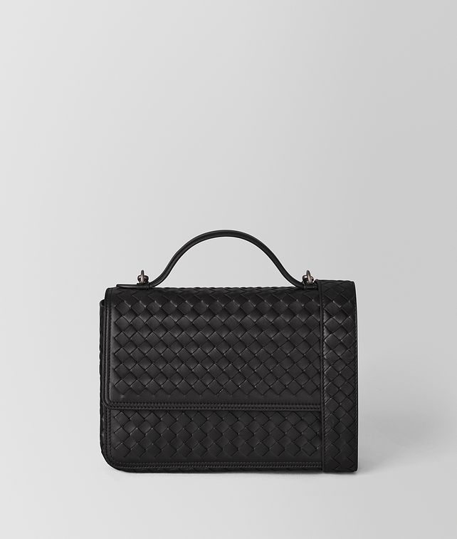 BOTTEGA VENETA 네로 인트레치아토 나파 알루므나 백 크로스바디 백 & 벨트 백 여성 fp