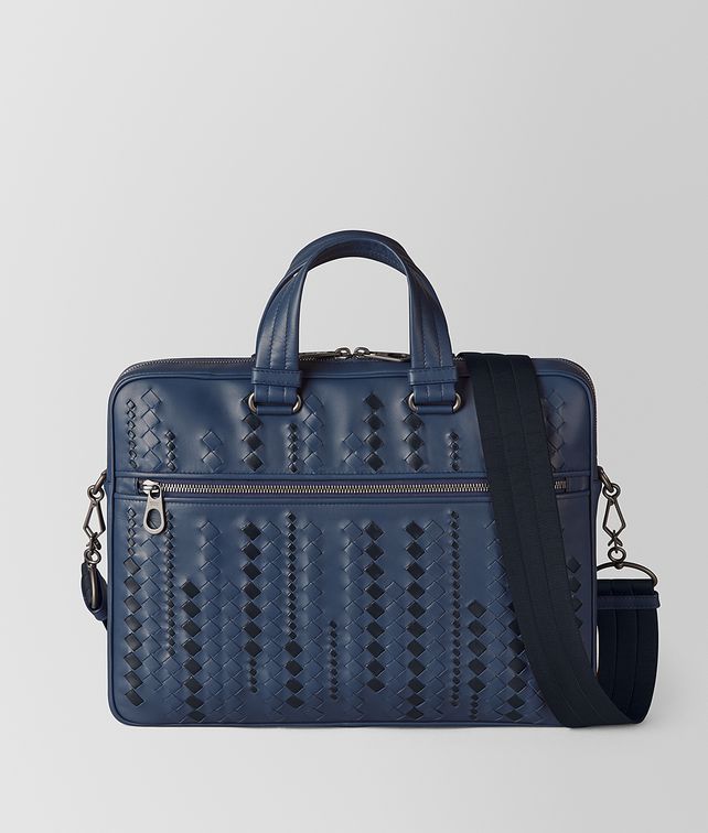 BOTTEGA VENETA PACIFIC/TOURMALINE CALF BRIEFCASE Business bag Man fp