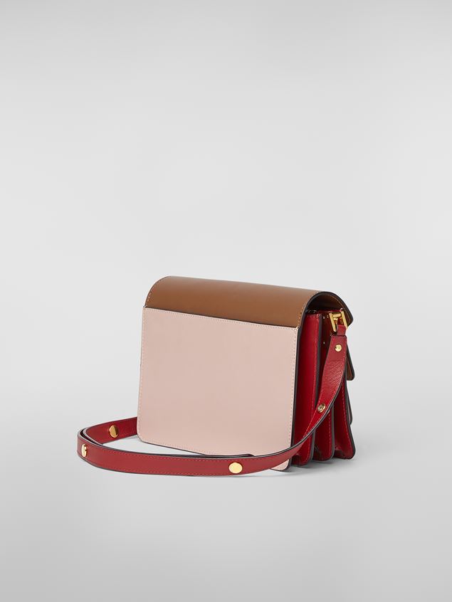 Trunk Bag Marni Tri-coloured TRUNK bag in leather brown Woman