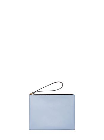 Marni Blue and brown calfskin clutch Woman