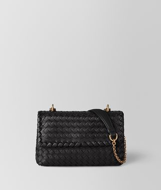 NERO INTRECCIATO NAPPA BABY OLIMPIA BAG
