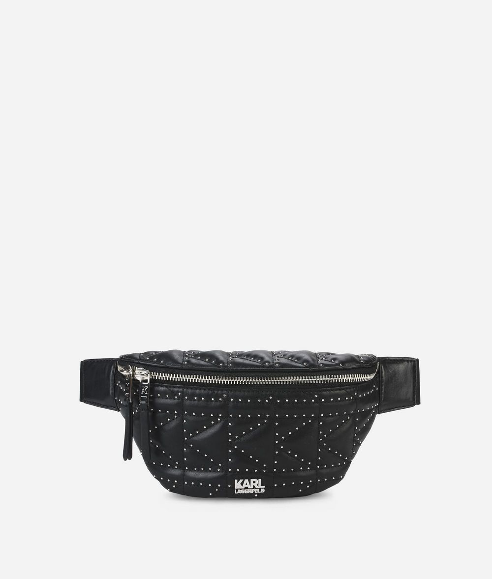 KARL LAGERFELD K/Kuilted Gürteltasche mit Nietendetails Gürteltasche Damen f