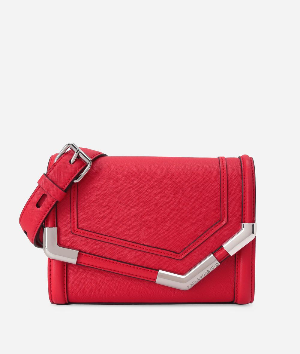 KARL LAGERFELD K/Rocky Small Leather Shoulder Bag Shoulder bag Woman f