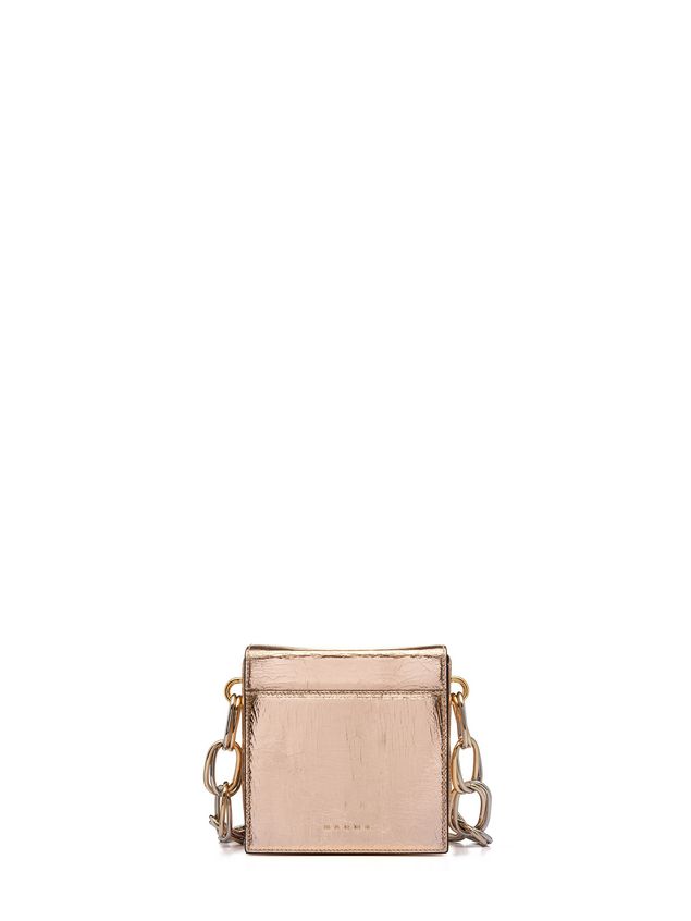 Shoulder Bag Marni CADDY bag in cracklé calfskin Woman