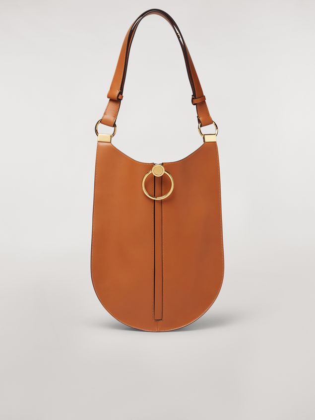 Earring Bag In Rust Calfskin From The Marni Fall Winter 2018 Marni Earring Bag In Rust Calfskin Woman 1